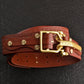 Cavalry genuine copper buckle belt, hand strap Cavalry men's casual pants belt 100% cowhide genuine leather men's denim belt