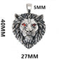 BOCAI S925 Silver Retro Personalized Lion Head Pendant