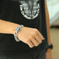 Ethnic style punk 925 sterling silver men's domineering tiger head bracelet wide face personalized trendy vine pattern vintage b