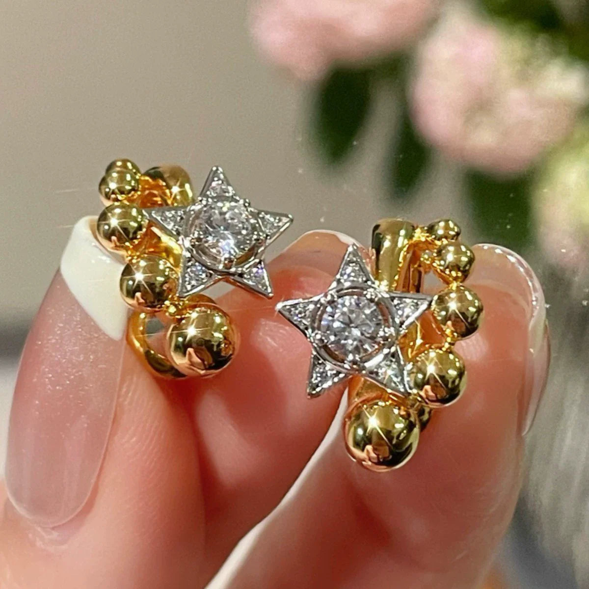 WUIHA Vintage 925 Sterling Silver Lab Sapphire High Carbon Diamonds Gemstone Wedding Engagement Hoop Hoops Earrings Fine Jewelry