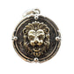 BOCAI New style s925 Silver Street Fashion Lion Head Medallion endant Retro Hip-Hop Personality Men's Pendant
