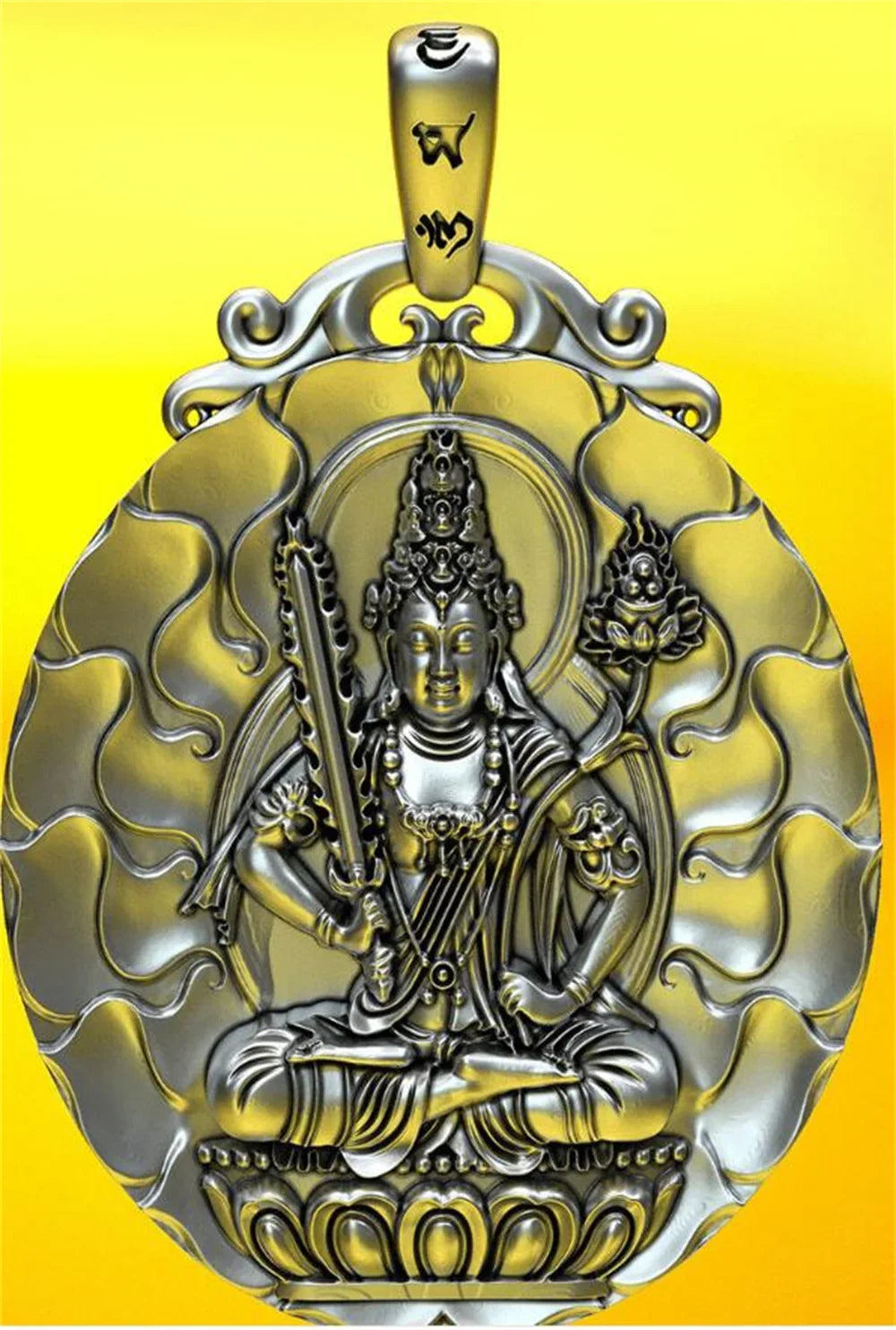 BOCAI S999 Sterling Silver Charms Pendants for Women Men New Fashion Eight Guardian God Zodiac Buddha Amulet Jewelry Wholesale