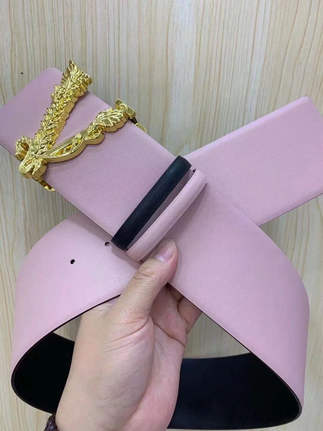 2024 Top Quality Genuine Leather Women Waistband Luxury V Buckle Belt for Female Dress Coat Fashion 7.0cm Wild Straps Belts