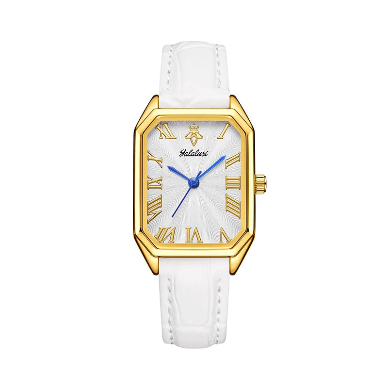 Casual fashion leather belt women's watch light luxury retro women's watch square women's watch high-end luxury