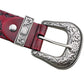 Punk retro embossed first layer cowhide belt, national personality  literary fashion bohemian port style men's and women's belt