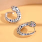 BOEYCJR 925 Silver Zircon Vintage Snake Design Stud Earrings for Women Gift