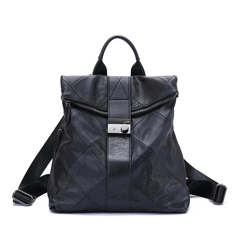 COSMO Leather Anti Theft Women Backpack- Outdoor Travel Bag -Large Capacity Girl's Schoolbag