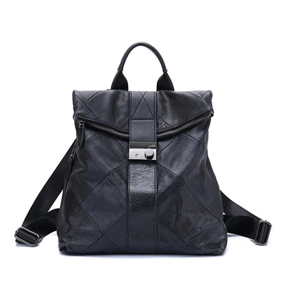 COSMO Leather Anti Theft Women Backpack- Outdoor Travel Bag -Large Capacity Girl's Schoolbag