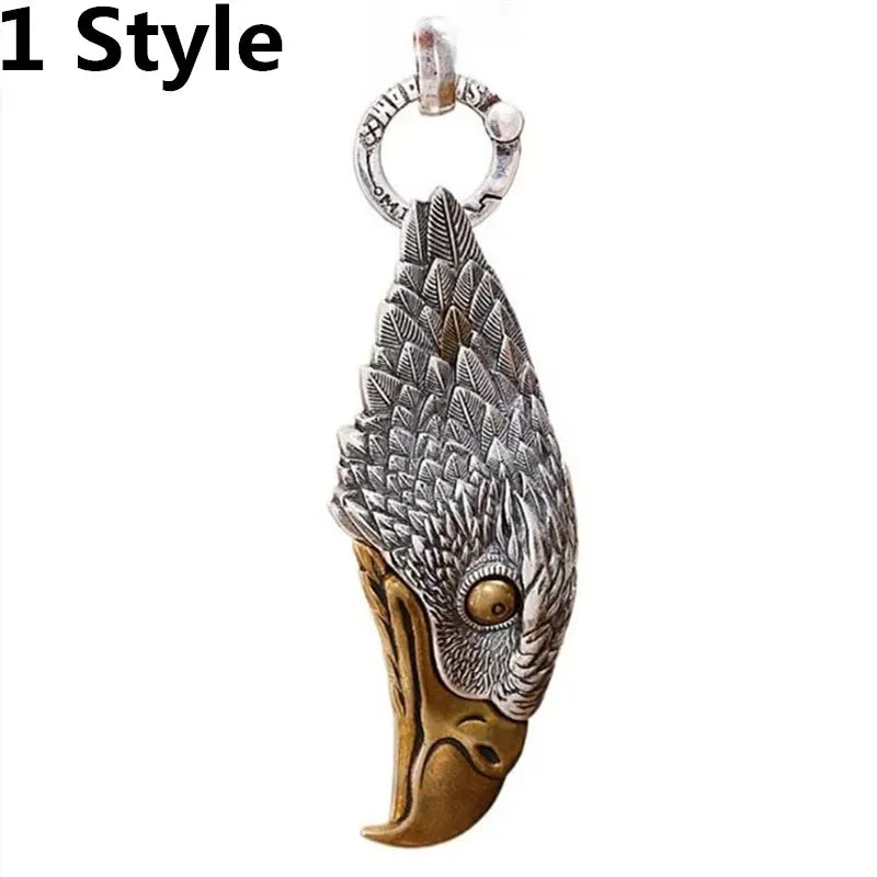 2025 Trend Necklace Pendant Real Sterling Silver 925 Creative Eagle Knife Luxury High Quality Jewelry Man Necklace Woman New P11