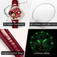 OLEVS Brand Ladies' Watch Fully Automatic Mechanical Watch Fashion Leather Strap 6601