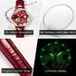 OLEVS Brand Ladies' Watch Fully Automatic Mechanical Watch Fashion Leather Strap 6601