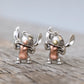 BOCAI Original S925 Sterling Silver Stitch Star Baby, cute Cartoon Pendant for Men and Women Couple Sweater Chain Birthday Gift