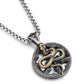 Necklace Pendant Real 925 Sterling Silver Retro Kui Snake Luxury Fine Jewellery Woman Man 2025 St Valentine Day Love Gift P35