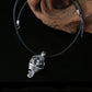 Necklace Pendant Real 925 Sterling Silver Men Women Naked Girl Design Free Leather Rope Chain Vintage Fashion Jewelry 2024 P91