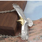 Japanese Style Trendy S925 Sterling Silver Eagle Pendant Necklace for Men and Women Sweater Chain Hip-Hop Punk Style Jewelry