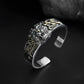 Retro national trend tiger year niche Seiko solid design Sterling Silver 925 domineering tiger bracelet for men