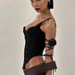 Punk Ladies Tassel Wide Belt Pu Brown Trendy Decorative Belt Nightclub Hot Girl Y2k Personality Motorcycle Trendy Belt