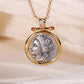 Demeter goddess of fertility vintage coin necklace