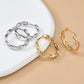 IOGOU Vintage Twisted Hoop Earrings Moissanite D-E 925 Silver 18K Gold Plated Wedding Jewelry for Women Gift Birthday Daily Wear