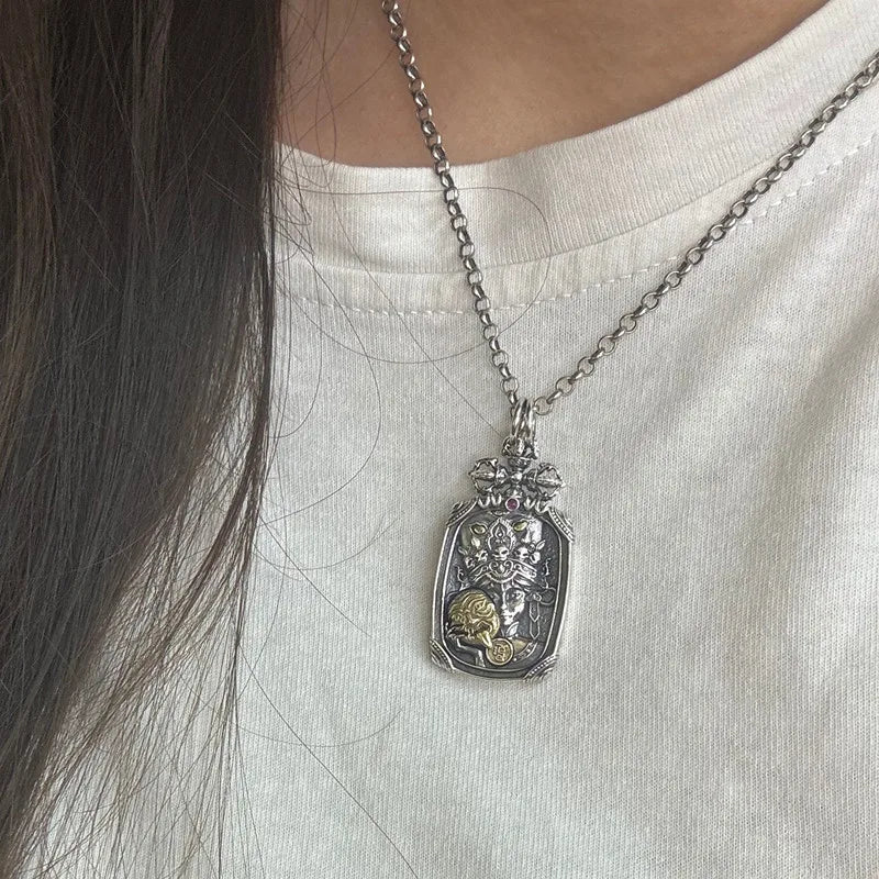 2025 Trend Necklace Pendant 100% Real 925 Sterling Silver Zakirim Amulet Luxury Fine Jewellery Woman Man 2025 Genuine Goods P19