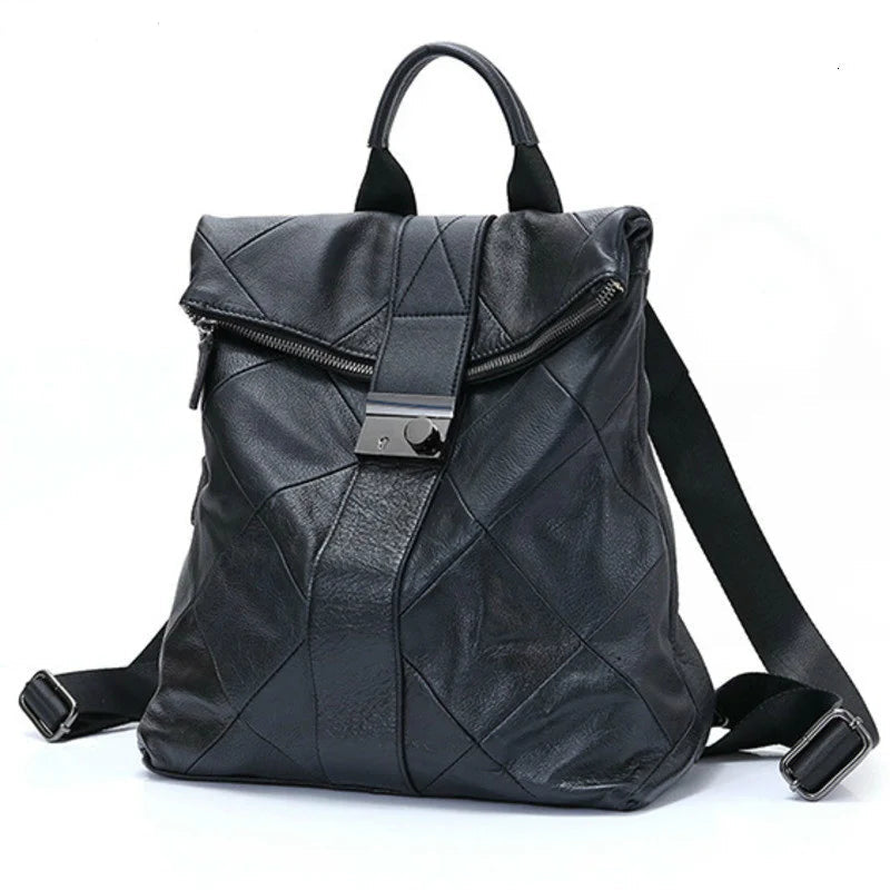 COSMO Leather Anti Theft Women Backpack- Outdoor Travel Bag -Large Capacity Girl's Schoolbag