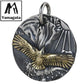 Necklace Pendant Pure 925 Sterling Silver Flying Eagle Round Card Luxury High Quality Jewelry 2025 Trend Man Necklaces Woman P22