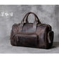 New Men's Leather Travel Bag Premium Genuine Leather Business Backpack - RFID Anti-Theft Outdoor Duffel Bag for Business