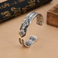 Pure silver diamond pestle bracelet men's retro wide version auspicious cloud bracelet trendy personality wrist accessory