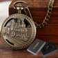 Mechanical Pocket Watch Luxury Antique Skeleton Men Steampunk Mechanical Fob Watches Clock Pendant Hand-winding Relogio De Bolso