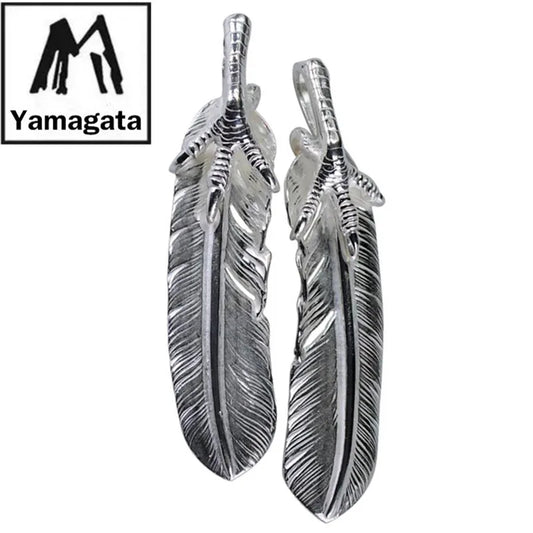 Pendant 100% Sterling Silver 925 Feather Eagle's Claw Luxury Jewellery Woman Man 2025 New Trend High Quality Necklace Pendant P3
