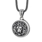 Genuine S925 Sterling Silver Charm Pendants for Women Men New Fashion Relief Lion Head Rotatable Vintage Punk Jewelry Wholesale