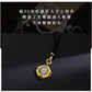 s925Silver Plated Ancient Greek Horn Emperor Ancient Coin Necklace Pendant Replica God King Zeus Heavy Craft Inlaid Mother-of-Pe
