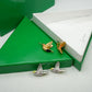 European and American retro new style Feigeo silver and gold diamond stud earrings
