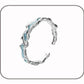 F.I.N.S S925 Sterling Silver Irregular Shaped Hoop Earrings Enamel Zircon Small Piercing Ear Buckles Retro Old Fine Jewelry