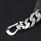 s925 sterling silver ornament retro personality all match trendy fashion Thai silver domineering lion's head bracelet for men
