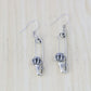 Hip hop Personality Korean Street Sterling Silver Pins Crown Earrings Female Retro Exaggerated Thai Silver Long Earrings Origina