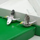 European and American retro new style Feigeo silver and gold diamond stud earrings