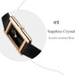 CARNIVAL Fashion Watch for Women Brand Luxury Ladies Square Leather Girls Quartz Wristwatches Waterproof Womens 2025 Reloj Mujer