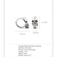 BOCAI New Real S925 Silver Ear Circle Trendy Punk Skull Design Men and Women Earrings Fashion Jewelry Accessories