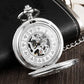 Eagle Antique Steampunk Pocket Watch Vintage Roman Numerals pocket watches for men Necklace Pendant Clock Chain Men's Women Lady