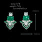 WUIHA Vintage 925 Sterling Silver Lab Sapphire Emerald High Carbon Diamonds Gemstone Ear Studs Earrings Fine Jewelry Wholesale