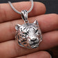 S925 Sterling Silver Charms Pendants for Women Men New Fashion Hollow Retro 3D Tiger Head Zircon Eyes Punk Jewelry Wholesale