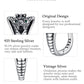 Eudora Real 925 Sterling Silver Snake Circle Earrings Round Small Hoop Retro Textures Snake Earrings For Women Man Fine Jewelry