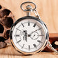 Steampunk Antique Stylish Mechanical Hand Winding Men Pocket Watch Unique Dial Design Open Face Pendant Luxury Pocket Clock Man