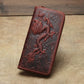 MOTAORA Chinese Style Creative Design Wallet Unisex Retro Embossed Wallets Dragon Pattern Long Men Card Holder Handmade Purse
