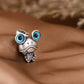 S925 Silver Charm Pendant Retro Personality Cute Big Eyes Frog Pendant Women's Fashion Creative Jewelry