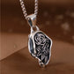 Genuine BOCAI S925 Sterling Silver Pendants for Women Men New Fashion Relief Rose Goddess Punk Vintage Jewelry Wholesale