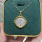 TIYINUO Authentic AU750 Real 18K Real Gold Ancient Coin Athena Owl Pendant Twisted Rope Necklace Delicate Gift For Woman Jewelry