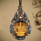 Blessing Yellow Jambhala Tathagata Avalokitesvara Necklace For Men Jewelry Ethnic Style Relief Roc Box Buddha Pendant Women Gift