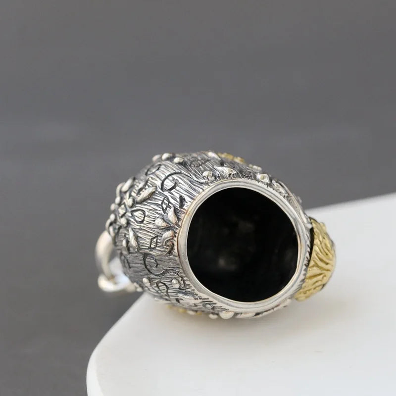 BOCAI New Real S925 Silver Jewelry Gorilla  Ｎon-Ｍainstream Punk  Ｖintage Personality Ｍan Pendant Christmas Gift